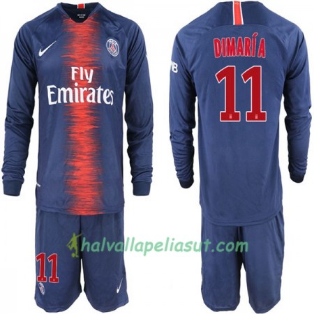 Jalkapallo Pelipaidat Paris Saint Germain Di Maria 11 Lasten Kotipaita 2018-2019 Pitkähihainen